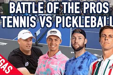 Battle of the Pros / Tennis vs Pickleball - Ben Johns / Matt Wright VS  Jack Sock / Sam Querrey