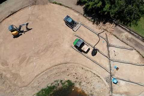 Subsurface Drainage Install on My Backyard Golf Green  (USGA Green Build)