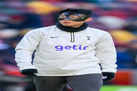 Why is Son Heung-min wearing a mask during Tottenham’s match against Aston Villa?