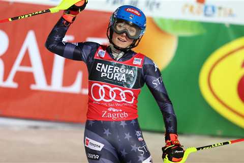 Mikaela Shiffrin moves within one of Lindsey Vonn’s Alpine skiing World Cup record with victory in..