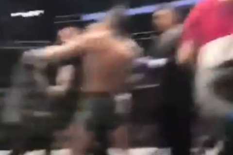 Watch never-before-seen footage of Conor McGregor punching Khabib’s team-mate in a brutal..