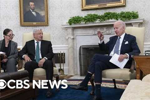 Biden and Mexican President Lopez Obrador hold meeting | full video