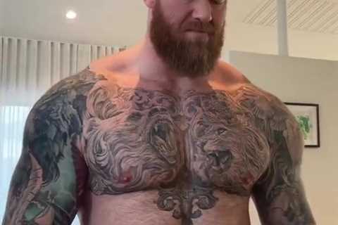 Game of Thrones star turned boxer Hafthor Bjornsson looks unrecognisable without trademark beard