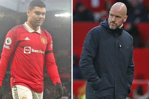 Man Utd boss Erik ten Hag gives verdict on Casemiro red card after Crystal Palace win