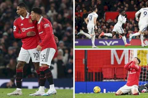 Man Utd 2-2 Leeds: Jadon Sancho scores equaliser in thrilling derby at Old Trafford