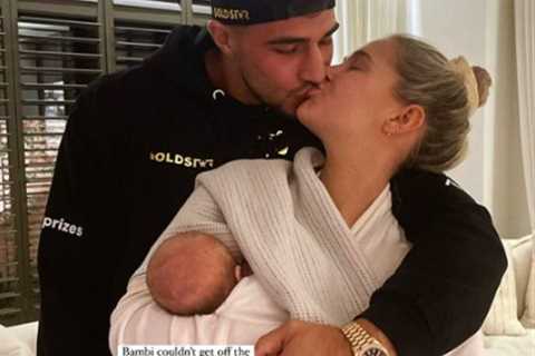 ‘We will miss you dadda’ – Molly-Mae and baby Bambi say goodbye to Tommy Fury ahead of Jake Paul..