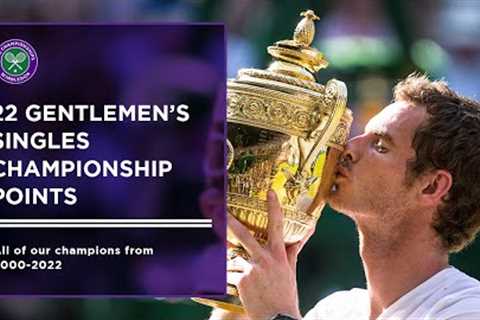 Every Gentlemen's Singles Championship Point at Wimbledon (2000-2022)