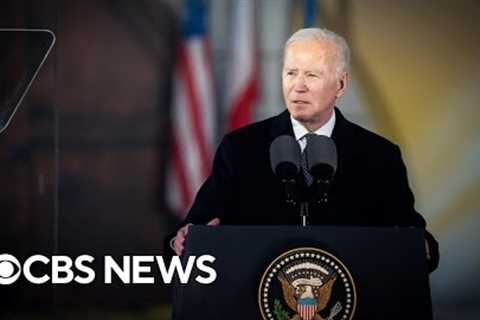 President Biden meeting with the Bucharest Nine allies in Poland