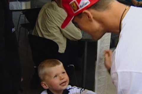 F1 fans moved to tears by heartwarming video of Michael Schumacher and a young Max Verstappen