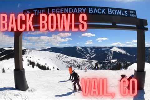 Riding the Back Bowls of Vail Ski Resort