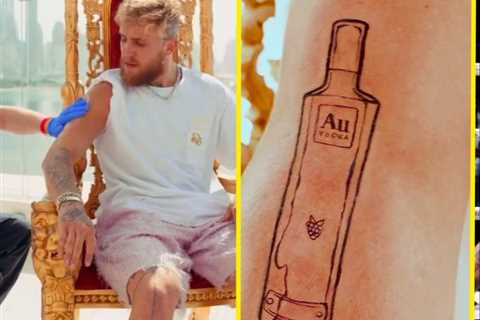 Jake Paul received $250,000 to get tattoo of AU Vodka bottle on arm ahead of Tommy Fury fight – but ..