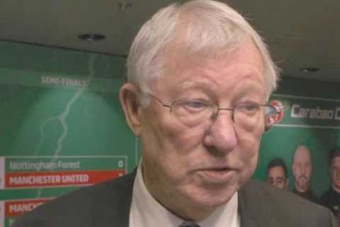 Sir Alex Ferguson corrects reporter’s Marcus Rashford question at Carabao Cup final