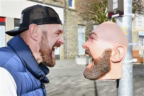 Tyson Fury pranks litterers in hometown of Morecambe as he shouts at them through loudspeaker