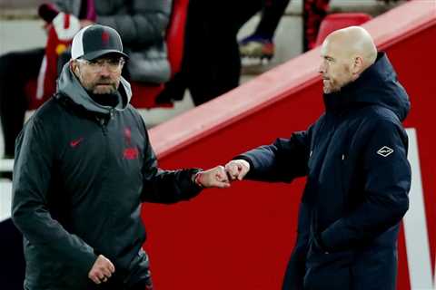 Jurgen Klopp and Erik ten Hag call on Liverpool and Manchester United fans to lose ‘poisonous’..