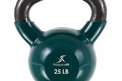 ProsourceFit Vinyl Coated Cast Iron Kettlebells for Full Body Fitness Workouts 25 lb from..