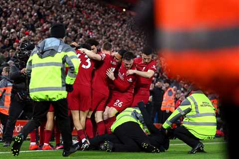 Jurgen Klopp fumes at Liverpool fan who ran on pitch to celebrate Roberto Firmino goal in 7-0 win..