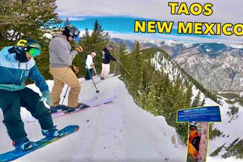 SNOWBOARDING in NEW MEXICO is WORLD CLASS!? (Taos Ski Valley 2023)