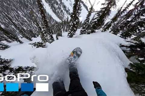 GoPro: Travis Rice''s Revelstoke Pillow Line | Natural Selection Tour Snowboarding POV