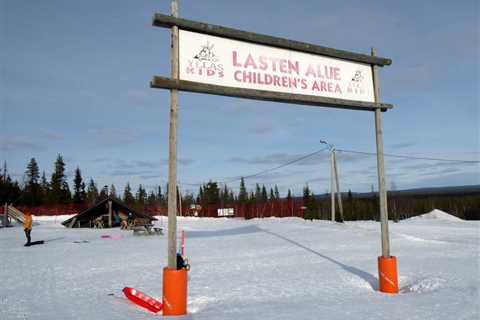 Skiing and Snowboarding in Yllas, Finland