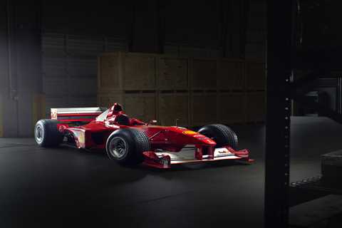 Michael Schumacher’s iconic 200mph Ferrari F1 car that racing legend won first world championship..