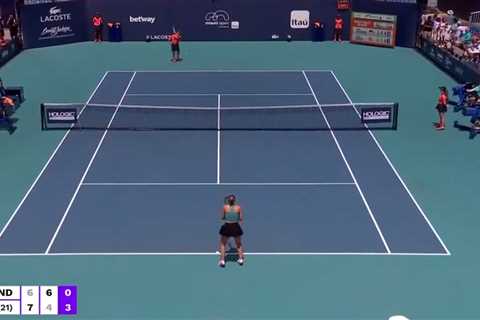 Watch bizarre moment Netflix tennis star Paula Badosa plays with a BALL BOY after opponent goes..