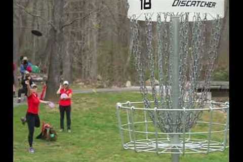 Winning Putt for the College Disc Golf National Championship!