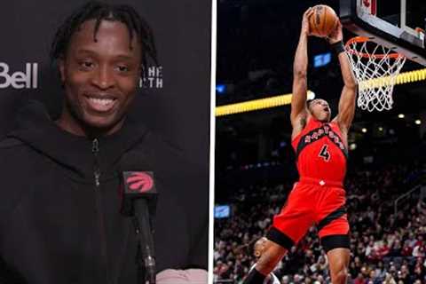 O.G. Anunoby thinks Scottie Barnes’ dunk was better than his