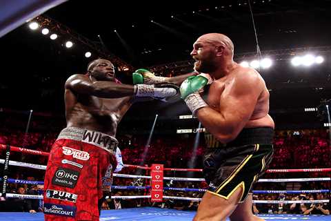 Deontay Wilder reveals why he hugged Tyson Fury at Jake Paul fight despite ‘not being able to stand ..