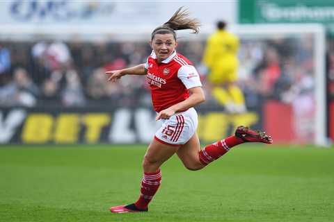 ‘My foot has been in ice but it still works’, says Katie McCabe after her wonder goal helps Arsenal ..