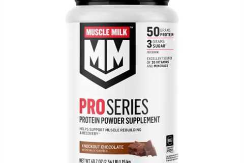 Muscle Milk Pro Series Protein Powder Supplement, Knockout Chocolate, 2.54 Pound, 14 Servings, 50g..