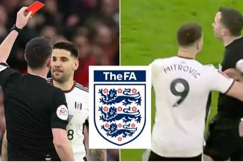 FA to appeal Aleksandar Mitrovic ban for referee shove as punishment ‘not severe enough’