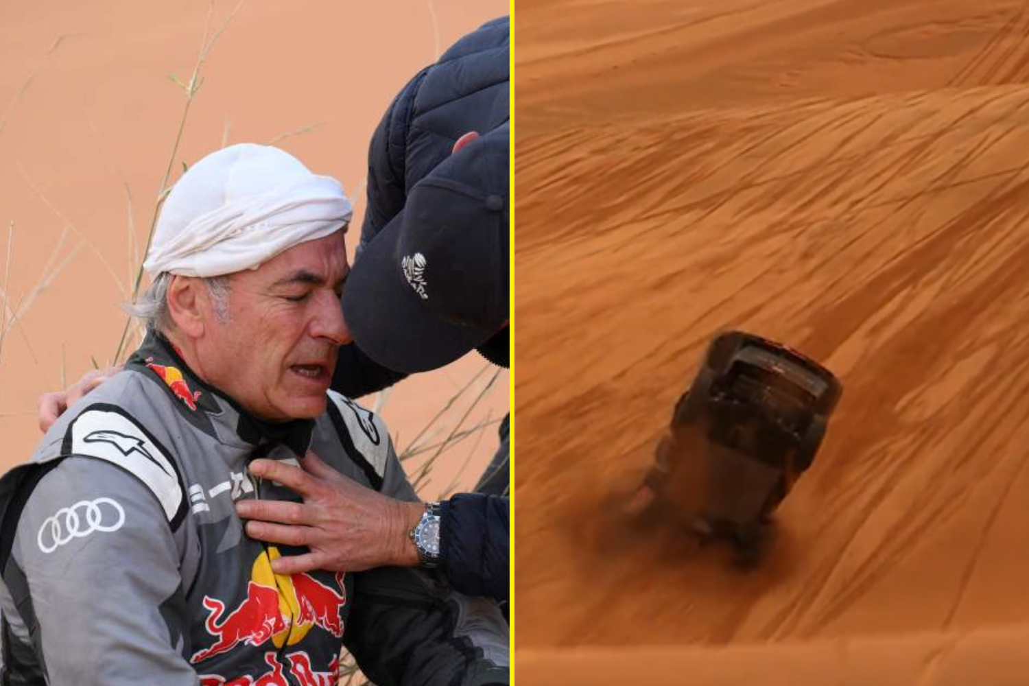 Carlos Sainz Snr reveals two fractured vertebrae after brutal head-first nosedive ended his Dakar..