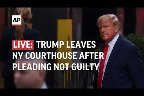 Trump to surrender at NY courthouse ahead of arraignment | LIVE