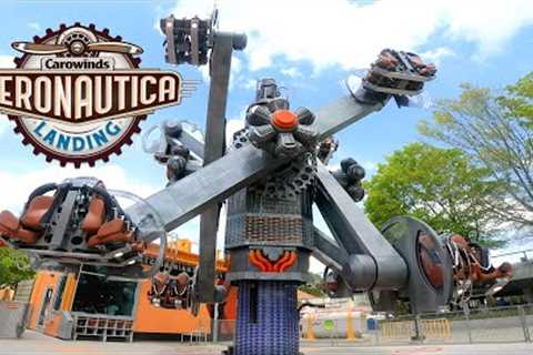 Aeronautica Landing at Carowinds (New For 2023 New Area With New Rides)