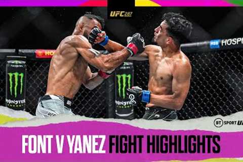 WHAT. A. SHOT! 😱 Rob Font causes UFC upset with huge KO over Adrian Yanez  #UFC287 fight highlights