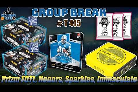 Tuesday Night Breaks! Prizm, Contenders, Immaculate & More!