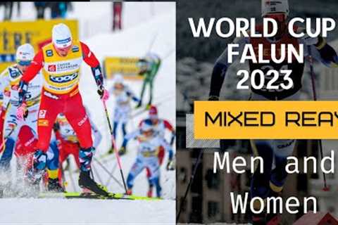 Mixed Relay Men and Women 4x5km Falun 2023 World Cup Cross Country Skiing