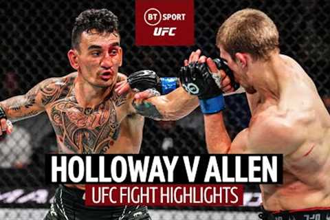 Max Holloway v Arnold Allen  Incredible end to a back and forth battle! 😱    UFC Fight Highlights