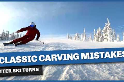 5 Classic mistakes skiing carving