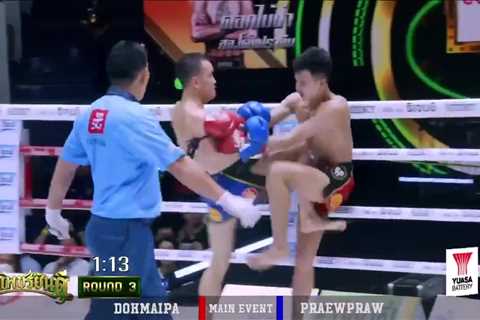 Watch shocking moment Muay Thai fighter forces opponent to VOMIT in brutal TKO before staff rush in ..