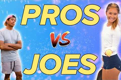 Can I beat a Pro Women''s Pickleball player who is only 17!!! | PROS vs JOES (ft. Alix Truong)