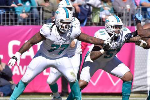 Billy Turner, former third-round pick of the Miami Dolphins, visited with the New York Jets on..