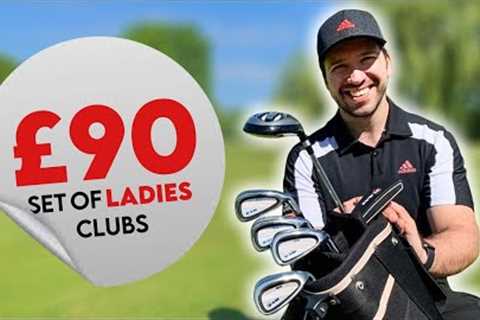 Playing with a set of LADIES GOLF CLUBS