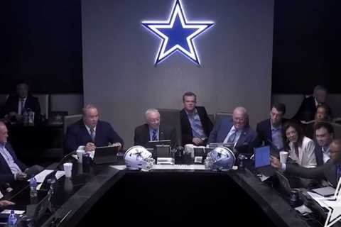 Cowboys war room video suggests it was Mazi Smith over Matthew Bergeron