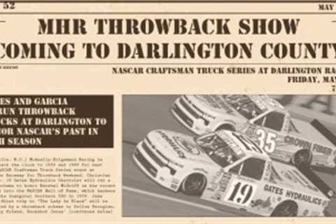 MHR Will Honor NASCAR Hall of Famer Hershel McGriff and Buckshot Jones with Throwback Schemes at..