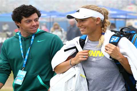 Rory McIlroy crossed paths with ex-fiancee Caroline Wozniacki mid-round during disastrous 2023..