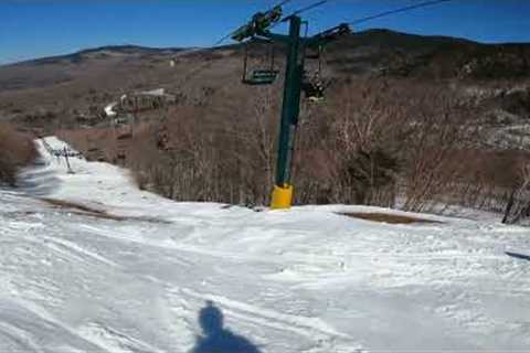 Skiing Smugglers Notch on closing day. April 9th 2023