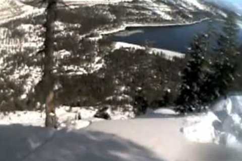 Skiing to Donner Lake from SugarBowl