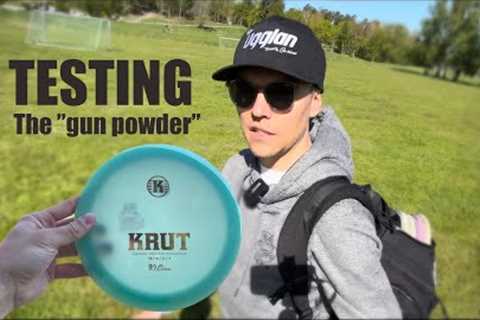 KD Vlogg 2023 | Testing Kastaplast KRUT Distance Driver golf disc, on first course in Europe