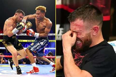 Vasyl Lomachenko breaks down in TEARS after Devin Haney defeat as crowd boo American and some fans..